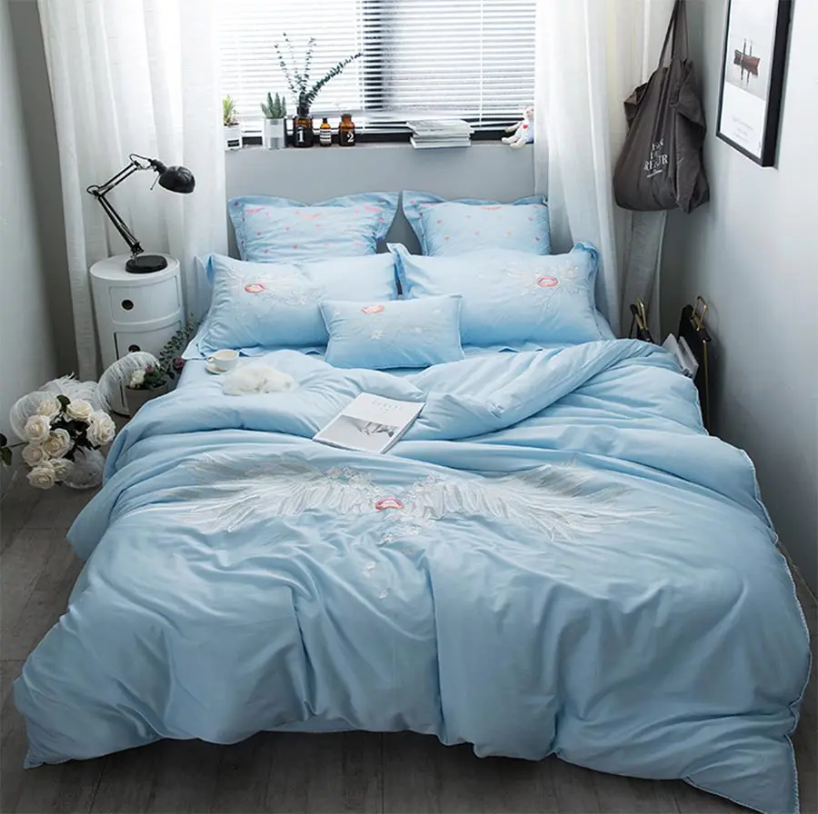 Popular Cute Adult Beddingbuy Cheap Cute Adult Bedding Lots From - Cute Blue Embroidered Plush Cotton Bedding Sets Adult Teenfull Queen Kingdouble Home Textile popular cute adult beddingbuy cheap cute adult bedding lots from - cute blue embroidered plush cotton bedding sets adult teenfull queen kingdouble home textile