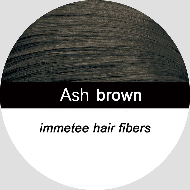 Ash brown Топ продаж наращивание волос волокна покрытие лысый порошок гуще рост волосы строительные волокна хлопок натуральный завод - Цвет: Ash brown