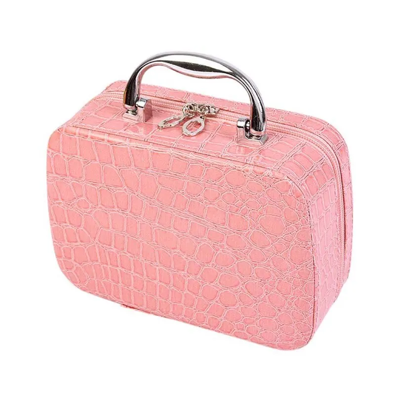 

Women Large Capacity Cosmetic Bag Travel Toiletry Makeup Bag Portable Cosmetic Box Quilted Professional Cosmetic Bag 7