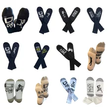 12 стилей Велоспорт юмором слова печатных носки спортивные носки хлопковые с забавным унисекс Спорт Бег Велосипедный спорт носки