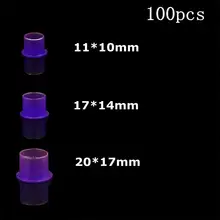 Одноразовые чашки с чернилами для тату, брендовые стерильные самостоящиеся фиолетовые колпачки с чернилами, три размера, аксессуары для тату