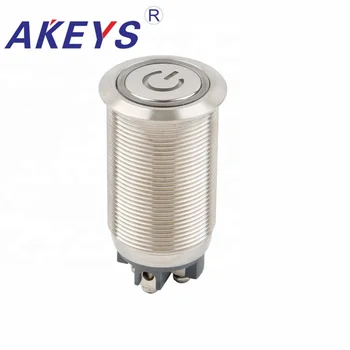 

2pcs PX22B-P11-EPower Screw Terminals Push Button Switch 22mm LED Lighted Power Push Button