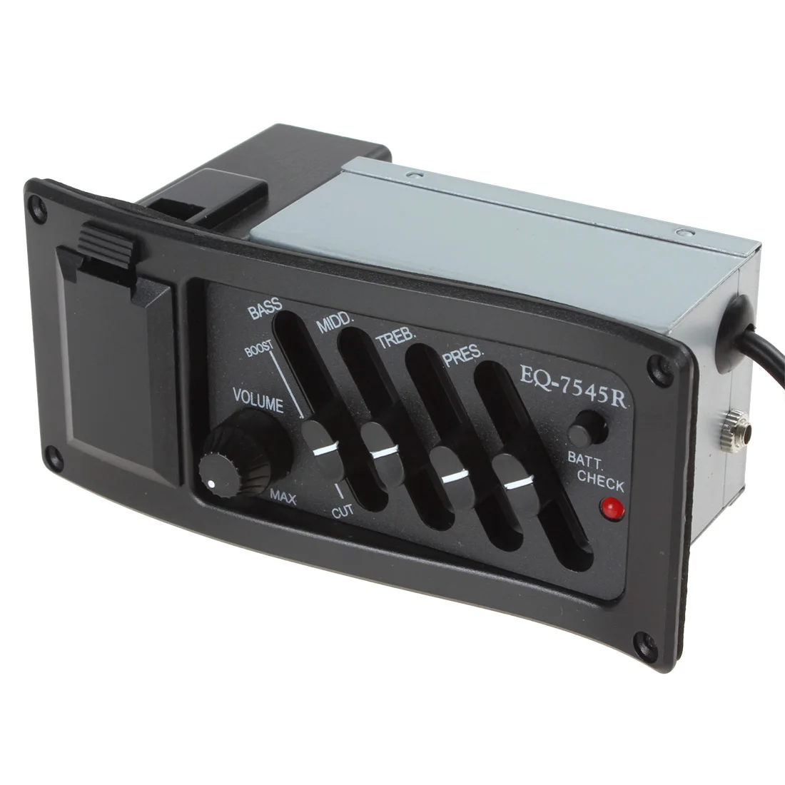 4 Band EQ 7545 Piezo Black Preamp Amplifier Equalizer Tuner for