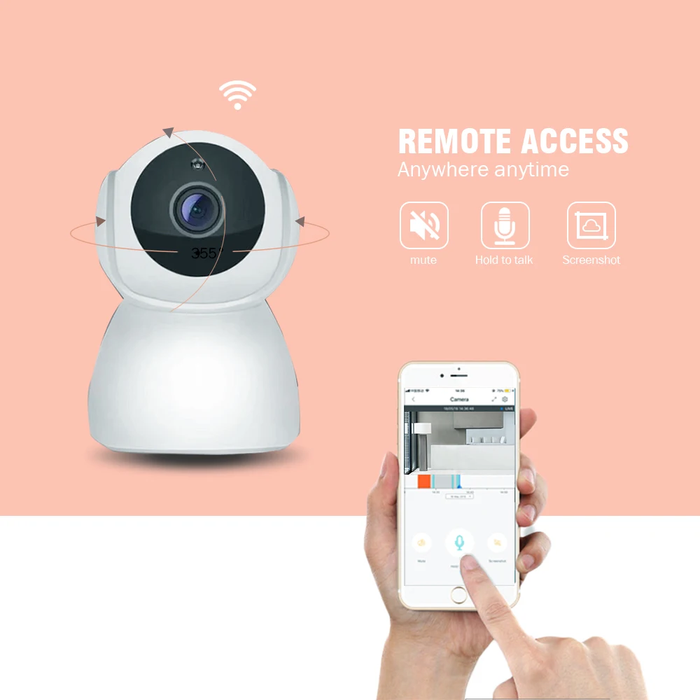 Безопасность HD 1080P WIFI ip камера 2mp 180 Рыбий глаз 720P ночное видение IR 10M 2 полосная