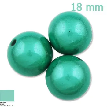 

2013-2014 Colors Trend Top Quality 18mm Round Miracle Beads, mint green,Sold per pkg of 170PCS