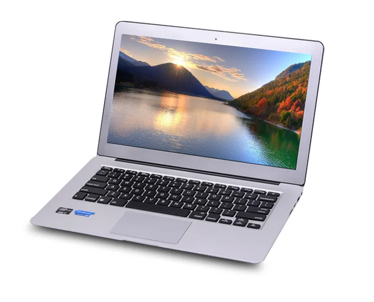 13,3 дюймовый Алюминиевый мини ноутбук 2 Гб ОЗУ 64 Гб SSD celeron wifi bluetooth клавиатура с подсветкой ультрабук ноутбук pad