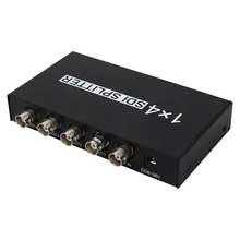 1 х 4 3g/HD/SD-SDI распределительный усилитель видео разделитель SDI с адаптером