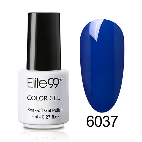 Elite99, белый флакон, 7 мл, одношаговый Гель-лак для ногтей, дизайн ногтей, УФ светодиодный лак, отмачиваемый, Гель-лак для наращивания ногтей - Цвет: 6037
