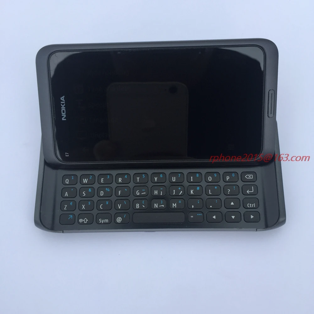 Оригинальный NOKIA E7 мобильный телефон разблокирован 3G wifi смартфон