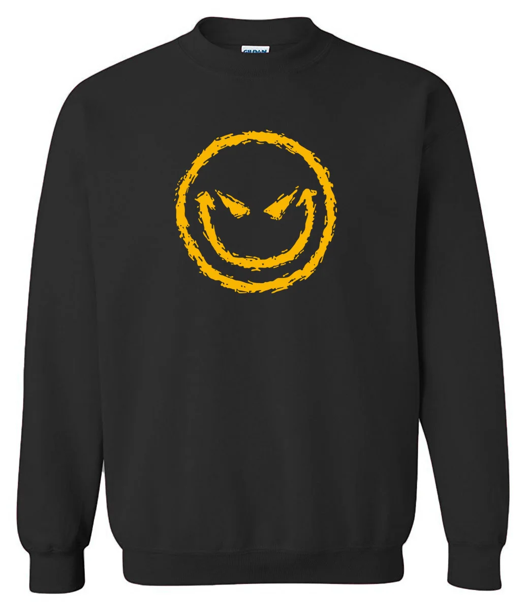 Men's sportswear Evil Smiley Face funny pattern 2017