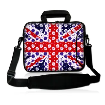 

UK Flag Laptop sleeve for Macbook air 11 13 Shoulder Bag for Macbook pro 13 12 13.3 15 inch Laptop Sleeve bag Handbag for Women
