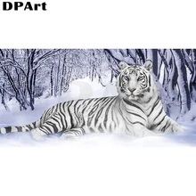 3D Алмазная живопись полный квадрат/круглый белый тигр дрель 5D DIY Daimond вышивка картина мозаика Картина Набор для вышивки крестом Y281