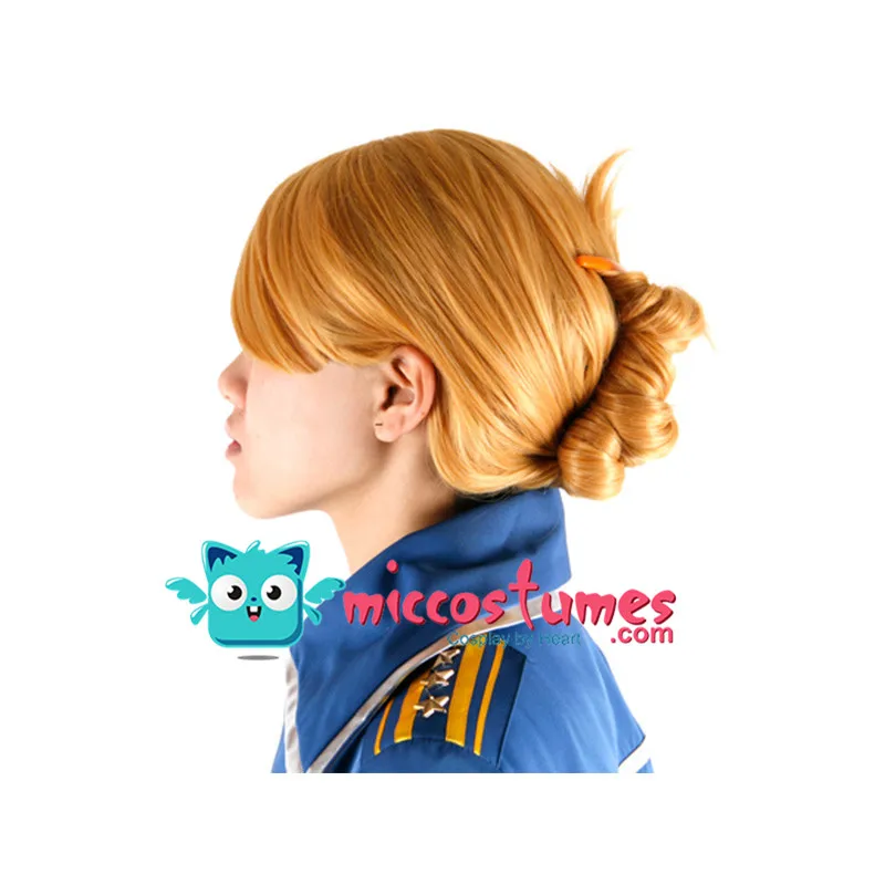 Синтетический парик цельнометаллический Alchemist Riza Hawkeye косплей парик| |