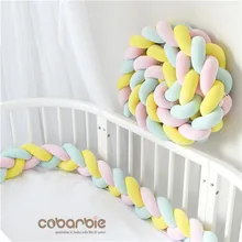 200 cm Baby Braided Crib Bumpers Knot Pillow Cushion,Nursery bedding,cot room dector