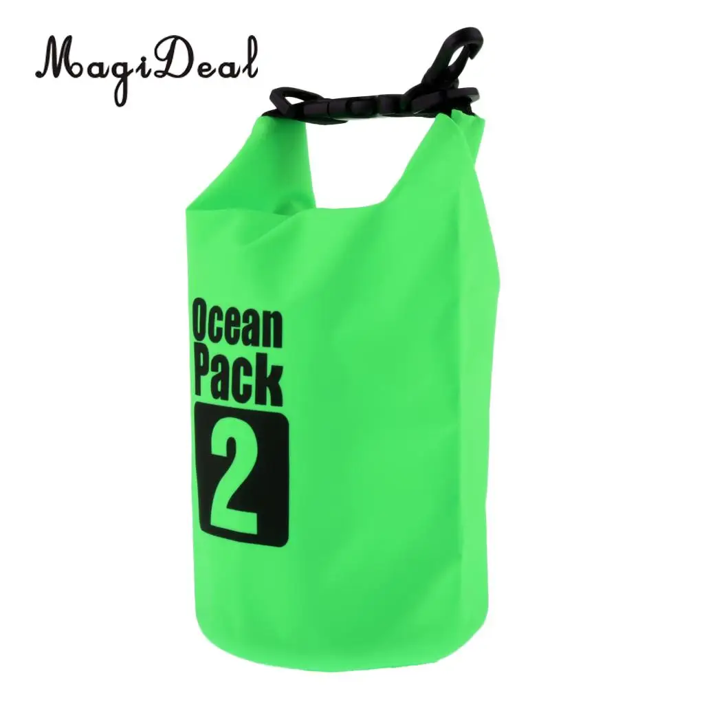 MagiDeal Heavy Duty 2L Waterproof Dry Bag Roll Top Sack for Kayak Canoeing Rafting Swimming Surfing Sailing Drifting Fishing