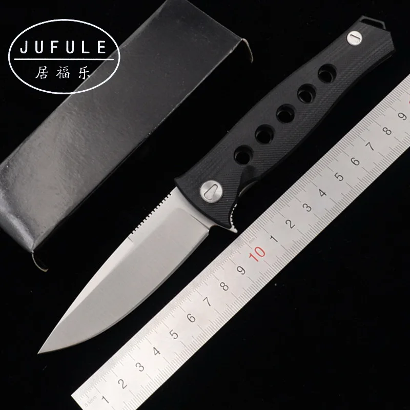 JUFULE OEM Russian Dr Death Mayo steel ball bearing Folding Knife D2