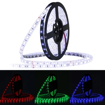 

Jiawen LED Strip DC12V 60LEDs/m 5m/lot Flexible LED Light Cool White RGB RGBW 5050 LED light Strip