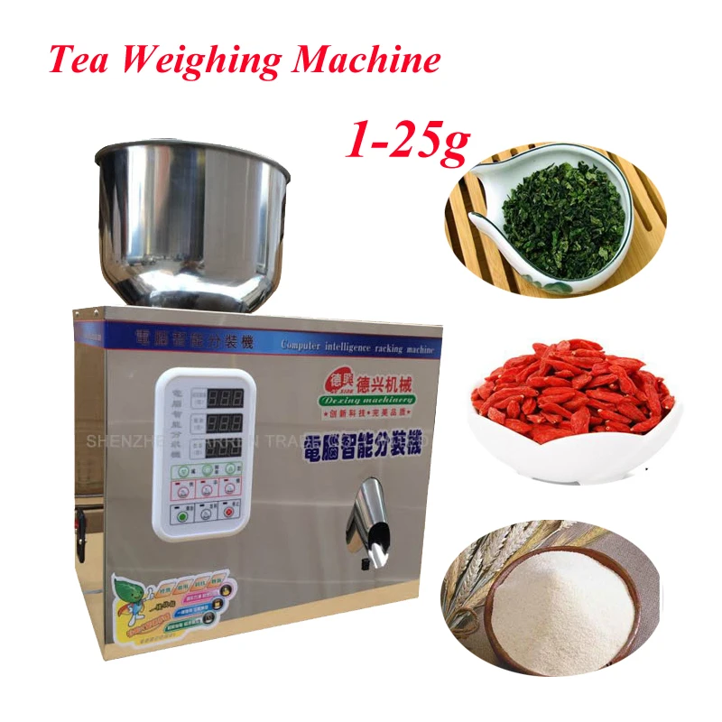 

1-25g Tea Weighing And Packing Machine Automatic Measurement Of Particle Bag Tea Packaging Machine 10-25 Times/min 180W