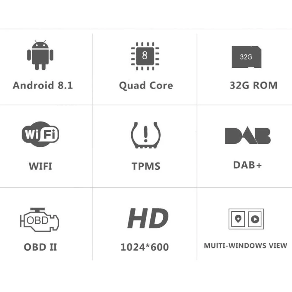 Sbaid Восьмиядерный Android 8,1 4+ 32G автомобильный Радио GPS; Мультимедийный проигрыватель ForVW Golf Passat с DSP Wifi Автомобильный плеер