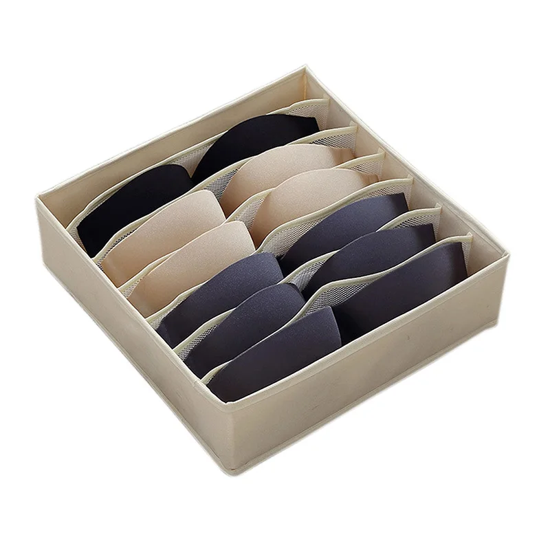 

New Drawer Organizer Foldable Bra Underwear Organizer Box Non-woven Wardrobe Drawer Closet Organizer Durable Home Storage