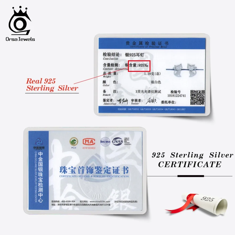 ORSA JEWELS Women Stud Earrings Cat Shape 925 Sterling Silver Romantic 11 MM Cats Earring Female Club Party Jewelry Gift SE107 - Image 6