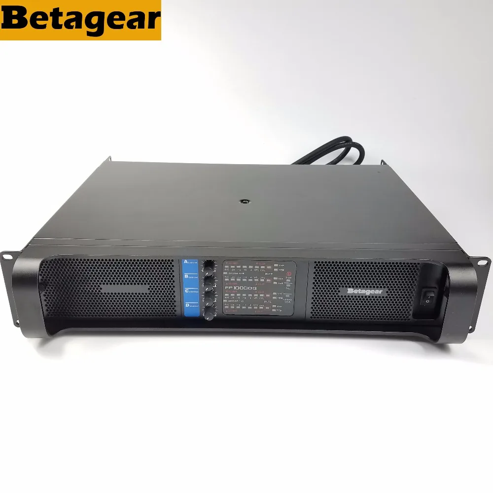 Betagear PF 10000q 2500W* 4 канала Усилитель мощности Профессиональный fp сабвуфер усилитель линейного массива усилители аудио усилитель