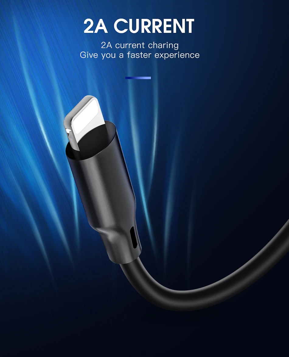 !ACCEZZ TPE USB Cable For iPhone X XS MAX XR 8 7 6 6S 5 5S Plus Lighting Charging Data Cable For Apple ipad Mini Charge Cord 3M (4)