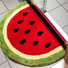 60x90 см мультфильм арбуз ковры детские игровые ковры для ванной комнаты для гостиной комнаты противоскользящие водопоглощение
