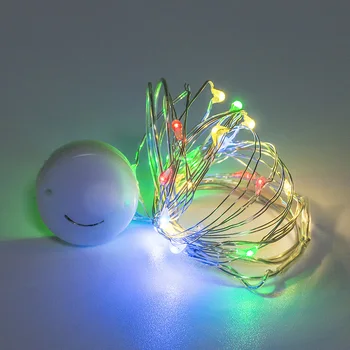 

10pcs/lot Copper Wire LED String lights 1M 2M 3M Waterproof Christmas Holiday lighting For Christmas Party Wedding Decoration