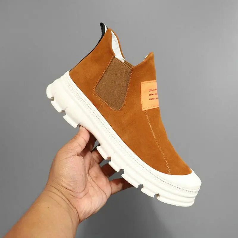 Super Hot sale Men's Suede Leather Ankle Boots Men Autumn Boots Leisure shoes Male casual sneakers shoes VV-20