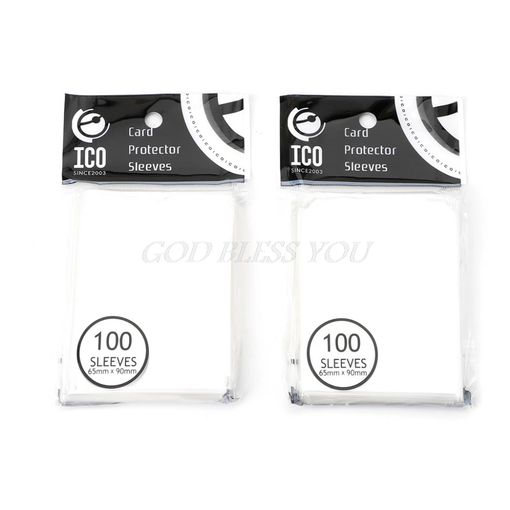

200pcs 65x90mm Card Sleeves Desk Protector For Magical Gathering Board Game New Drop Ship