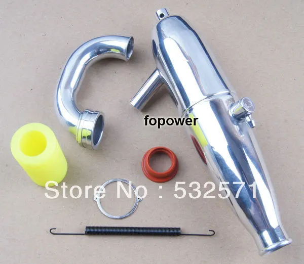 

HSP RC 1:8 Nitro Buggy Parts 81084 Aluminum Upgrade Exhaust Pipe & Spring BQ005