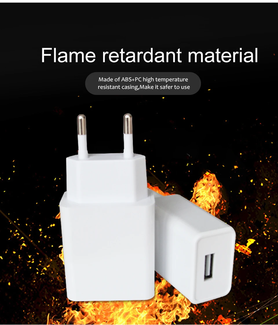 1PC CE Certification EU EUR Charger 5V1A 5V2A USB For Mobile Phone Charging and Electronic Device charging Travel in Europe (7)