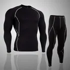 Quick Dry Men's Running Sets 2 pieces/sets Compression Sports Suits Men Basketball Tights Clothes Gym Fitness Jogging Sportswear