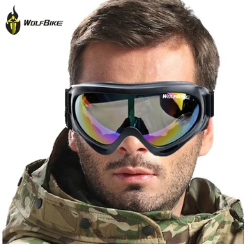 

WOLFBIKE UV Protection Sports Snowboard Skating Goggles Glasses Outdoor Motorcycle Skiing Motocross Off-Road Glasses Eyewear