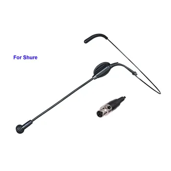 

Professional Black Headset Microphone Teacher Condenser Microfone for Shure Wireless Transmitter System XLR Mini 4pin Mikrofon