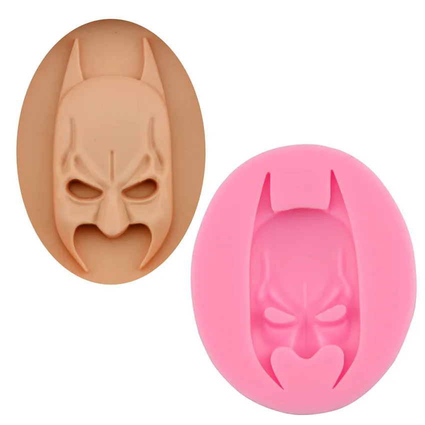 "Batman" Face Head Silicone Soap Mold Chocolate Candy Soap Form Cake
