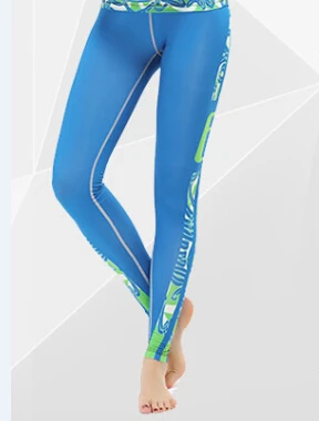 Женский спортивный комплект для фитнеса с зеленым принтом наборы для тренировок женские колготки спортивный эластичный Свитшот Велоспорт Рашгард Бодибилдинг XS-2XL - Цвет: bottom