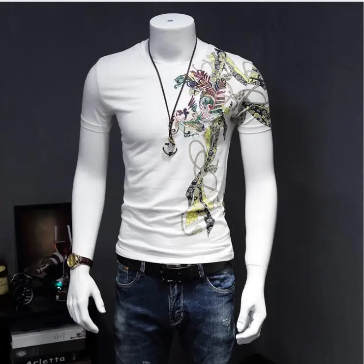 

fff 2019 summer mens designer t shirts medusa Men's Fashion Skulls Print Crossfit T-Shirts Men Hip Hop Tops luxury shirt