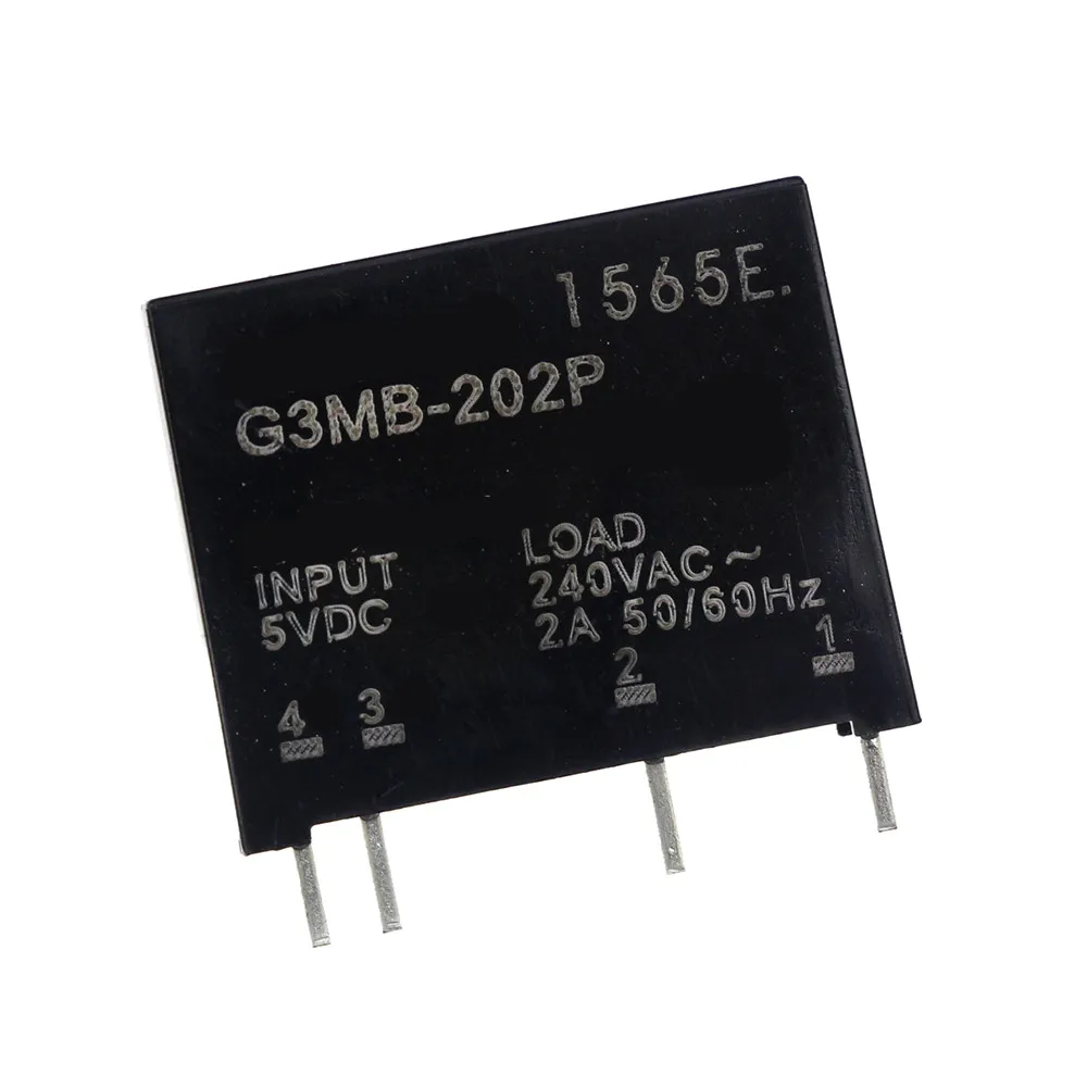 Умная электроника твердотельные реле G3MB-202P DC-AC PCB, SSR в 5VDC, 240V AC 2A