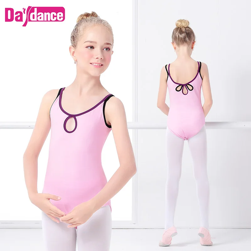 

Gymnastics Leotards Girls Ballet Training Dance Wear Double Straps Gymnastics Swimsuit For Dancing
