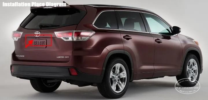 Liislee камера заднего вида/резервная парковочная камера для Toyota Highlander/Kluger XU40 MK2/светильник для номерного знака OEM/ночное видение