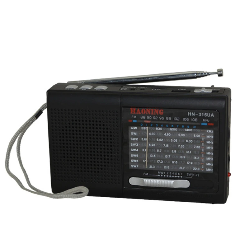 4 FMAMSW Mini Portable Radio Card Neutral Elderly MP3 Player 3 in 1 Speaker Support TF Card&USB Drive Music MP34 Mini FM Radio