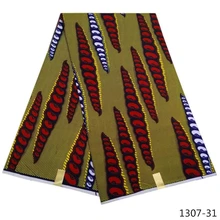 Анкара африканская настоящая Восковая печать Ткань 6 ярдов/Pc Горячая Veritale Нигерия настоящая Датская восковая воск Анкара ткани 1307-3