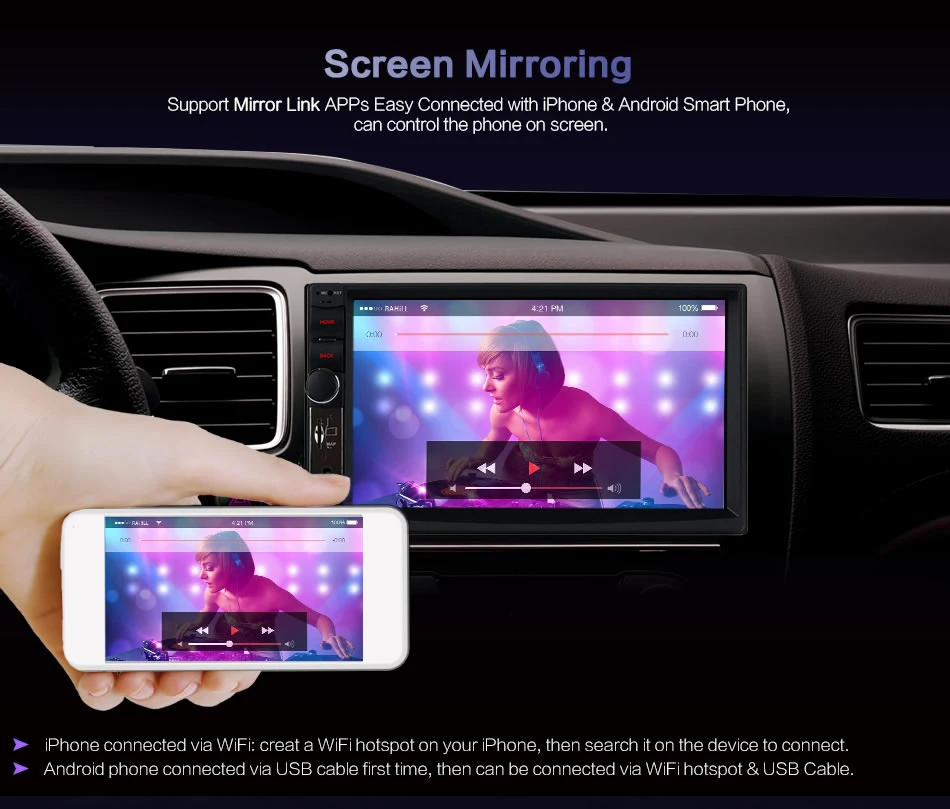 Perfect 7" Ultra Slim Intelligent Car Tablet PC Multimedia Android 8.1 Universal 2 Din Car Radio Stereo GPS for Nissan Toyota VW Peugeot 22