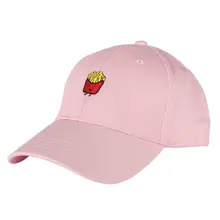 Women Men Summer French Fries Embroidery Running Cap Hip Hop Curved Snapback Summer Running Cap HX02