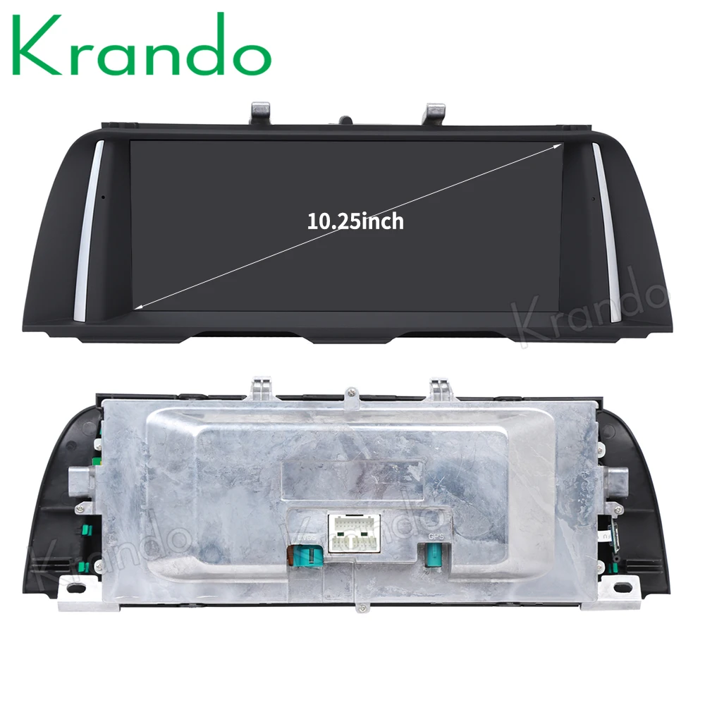 Krando Android 10.0 4G 64G 10.25'' Car Radio For BMW 5 Series F10 F11 2011-2016 NBT CIC Multimedia Radio Player Wireless Carplay