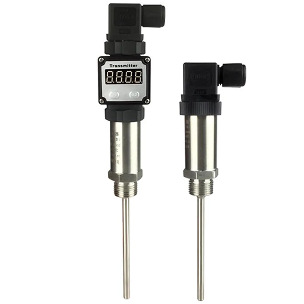 

Integrated temperature transmitter -50-150 Degree 4-20mA plug-in sensor module thermal resistance PT100 1/2" Screw 100mm Probe
