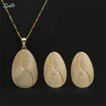 ZuoDi Дубай золото цвет ожерелье серьги Ювелирные наборы для женщин Свадебные вечерние аксессуары бренд кристалл серьги кулон