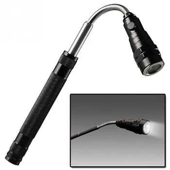 

Telescopic Flexible lantern LED Flashlight work light led lamp with magnet head Emergency pick Up torch Extendable Tool max 0.5m